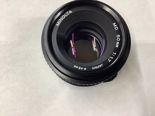 Minolta MD Camera Lens 50mm F/1.7 Manual Focus 