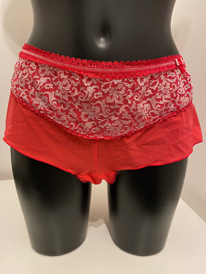 Fauve Emmanuelle Lipstick Pink Briefs 14 Shorty Knickers Panties Boyshorts