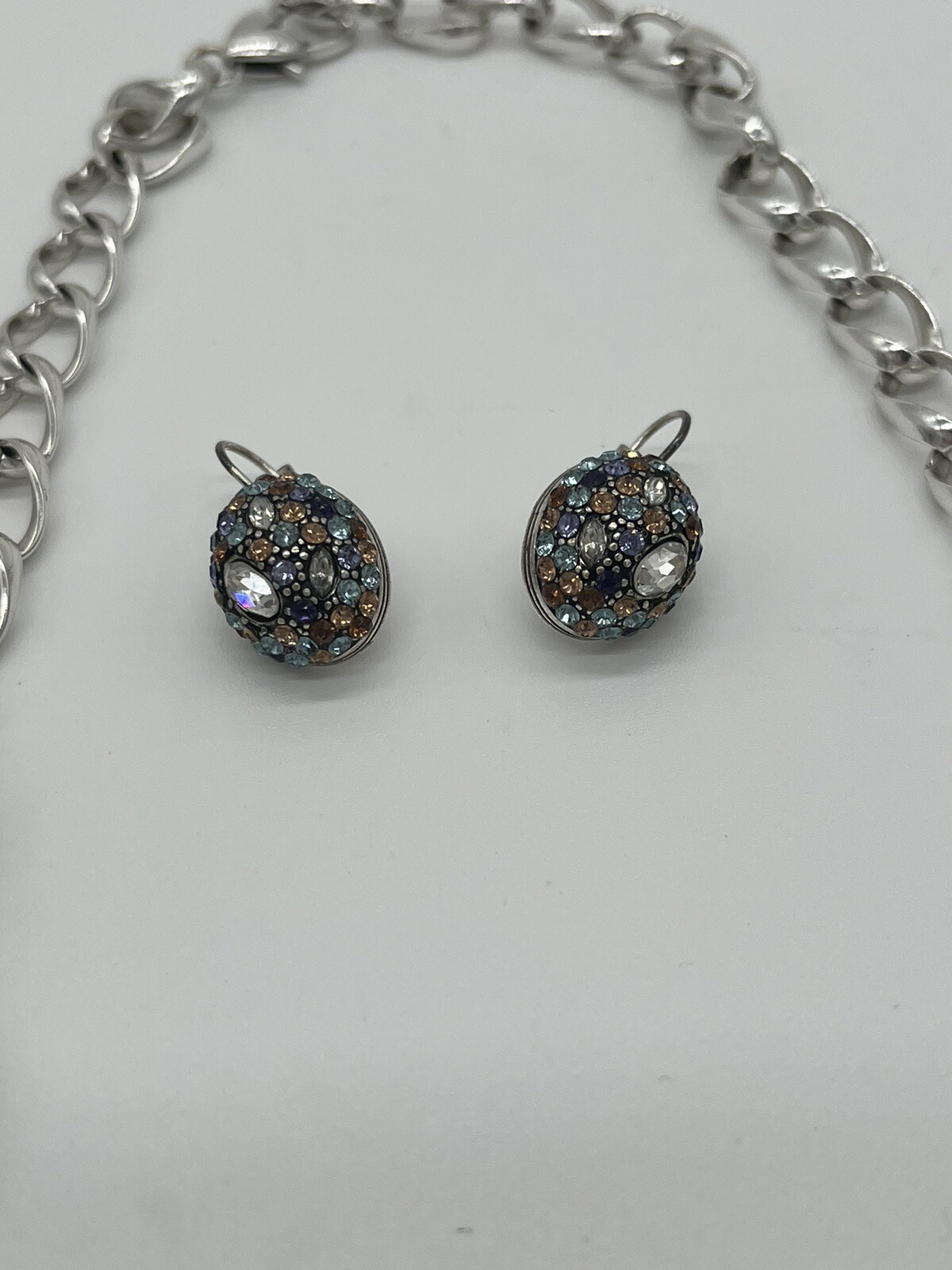 Brighton, Silver Toned, Multi Colored Crystals, J… - image 3