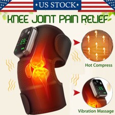 3 in 1 Knee Massager with Heat Vibration Elbow Shoulder Brace Wrap Pain Relief