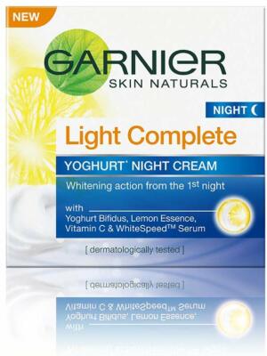 garnier lemon night cream