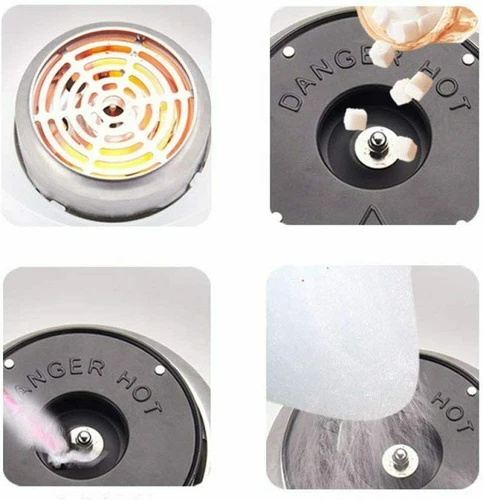 Electric Countertop Cotton Candy Machine for Household Kids DIY Round 400W - Bild 5 von 6
