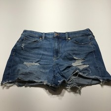 Universal Thread Shorts Womens 12/31 High Rise Midi Destroyed Cut Off Modern Fit