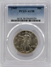 1943 Walking Liberty Half Dollar, 50c - Graded PCGS AU58