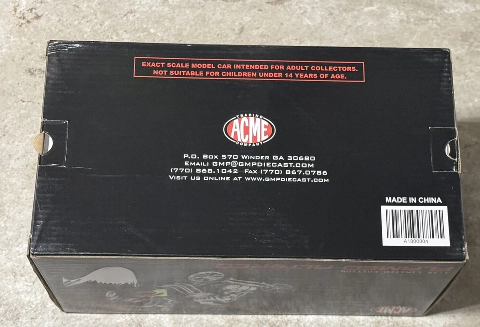 1/18  Acme / GMP FIAT Topolino in Black with flames NEW A1800804 - Image 2 of 4