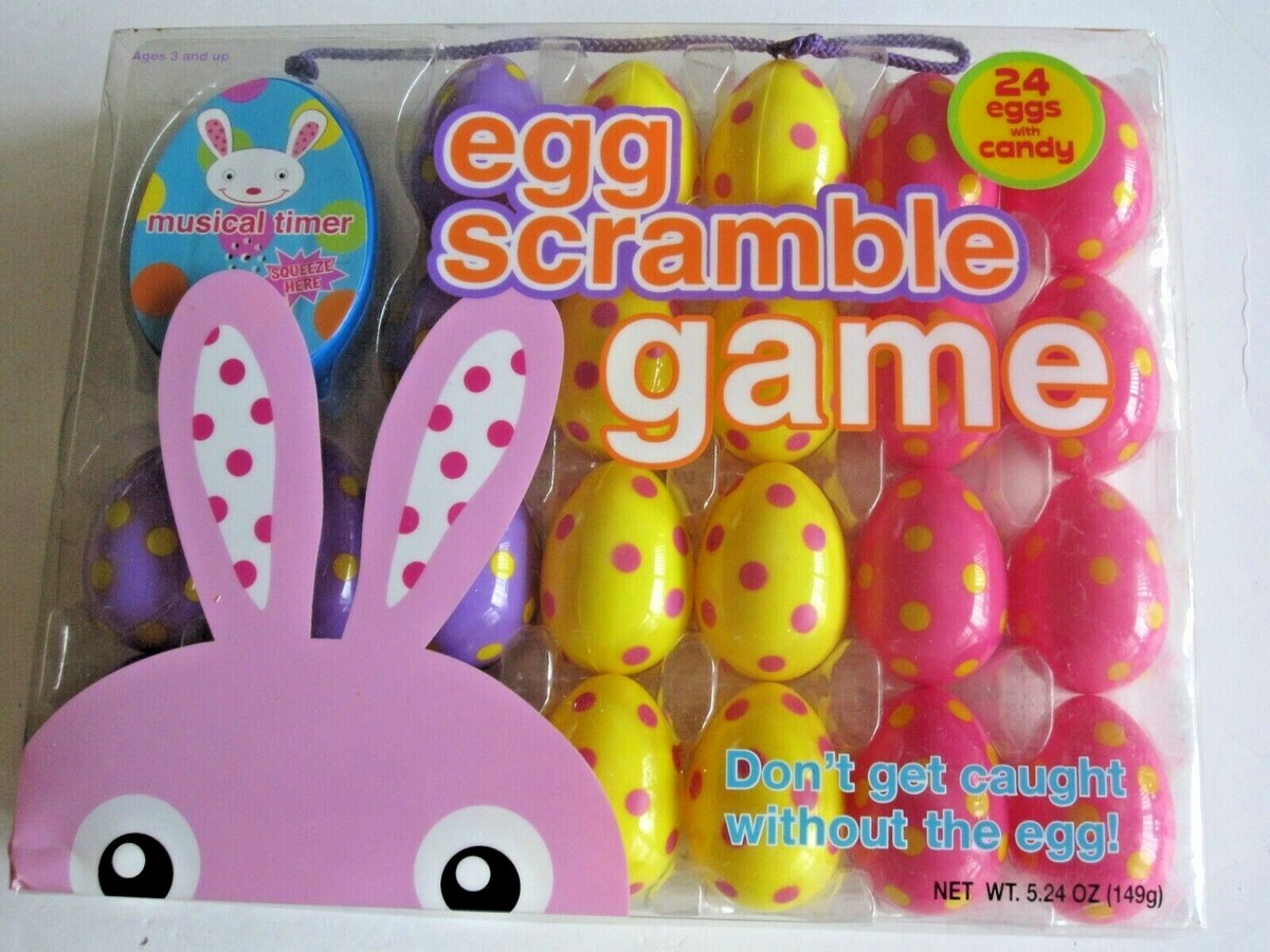 Galerie Easter Egg Hunt Scramble Game for Kids 24 Plastic Eggs