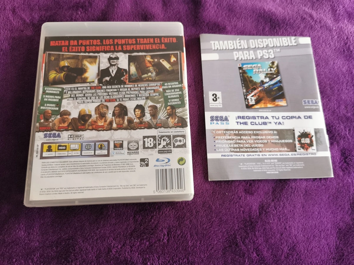 THE CLUB Pal Esp Muy Buen estado PlayStation Ps3