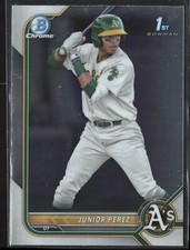 2022 Bowman Chrome Junior Perez BCP-180 1st Chrome | Oakland Athletics