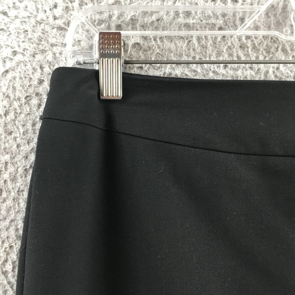 Falda Casa Blanca Mercado Negro Mujer 4 Negro Lápiz Cierre Cremallera Hasta la Rodilla Foto 3 de 4