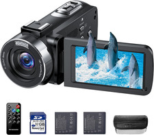 4K Video Camera Camcorder 42MP Vlogging Camera for Youtube with 3  270  Rotation