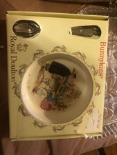 Vintage 1981 Royal Doulton Bunnykins Baby Plate and Feeding Spoon Nursery Set