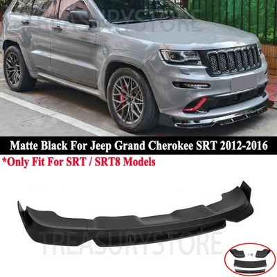 For Jeep Grand Cherokee SRT SRT8 12-16 V3 Style Matte Black Front Bumper Lip Kit