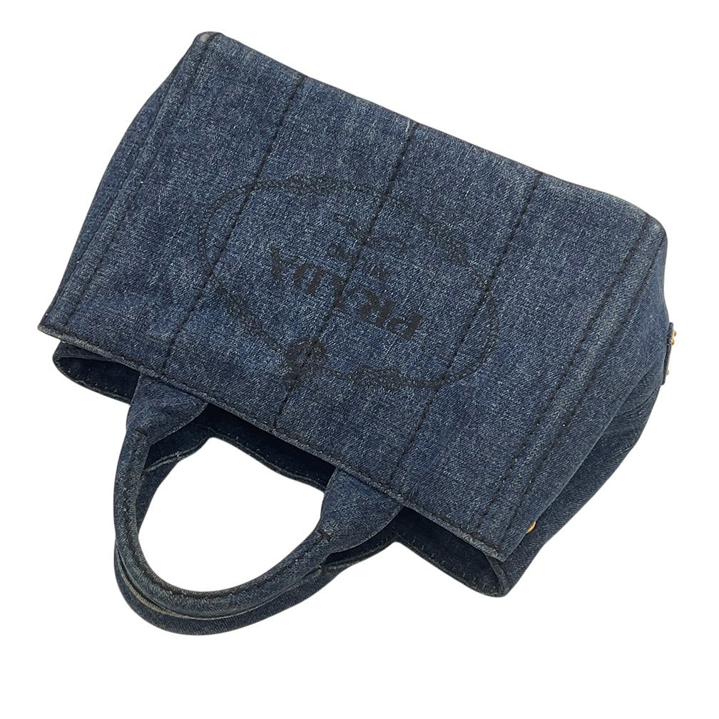 Prada Handbag PRADA Bag BN2439 Canapa Tote Mini CANAPA Canvas Denim Mini Size Lo thumbnail 3