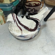 Vintage Hen on Nest Slag Glass Deep Amethyst in Excellent Condition