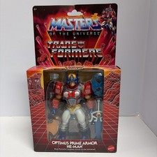 Masters of The Universe MOTU x Transformers Optimus Prime Armor He-Man New