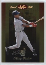 1996 Leaf Limited Gold Manny Ramirez #8 0x4w