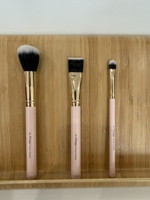 The Vintage Stippling Blush Brush Foundation Concealer Makeup Brush Set Of 3