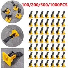 100-1000PCS Tile Leveling System Kit Reusable Tile Spacer Wall Floor Clips Tools