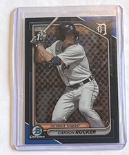 2024 Bowman Chrome Carson Rucker 1st Blue /150 Detroit Tigers 
