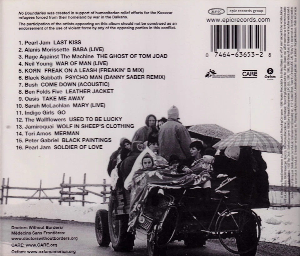 VARIOUS - No Boundaries (A Benefit For The Kosovar Refugees) - Bild 2 von 2