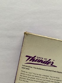 Days Of Thunder NES Nintendo Boxed PAL Game Complete with Manual