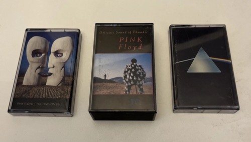 Pink Floyd Cassette Bundle: Dark Side, Delicate Sound Of Thunder & Division Bel