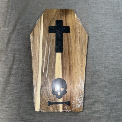 Acacia Charcuterie Board | Cross And Skull | Cutting Board | Goth | Emo |