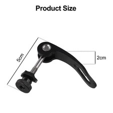 Bike Seatpost Clamp Quick Release Bolt Aluminum Alloy Black Lightweight