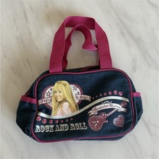Disney Hannah Montana Rock and Roll Denim Bag Blue Pink Colors Pink Trim Theme