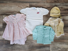 Vintage Baby Clothing Lot 12 M 5 piece