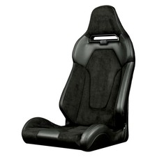 Braum Brr3-bsfb3 Viper X Series Fixed Back Black Suede Bucket Seat