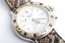 Chopard Mille Miglia 12/8163 Quarz Edelstahl 750 Gelbgold Diamanten Saphire -
