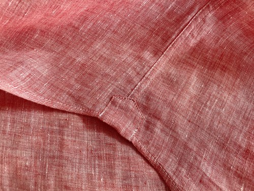 $850. NEW BRUNELLO CUCINELLI 100% LINEN LEISURE FIT BUTTON DOWN PINK SHIRT SMALL - Picture 9 of 17