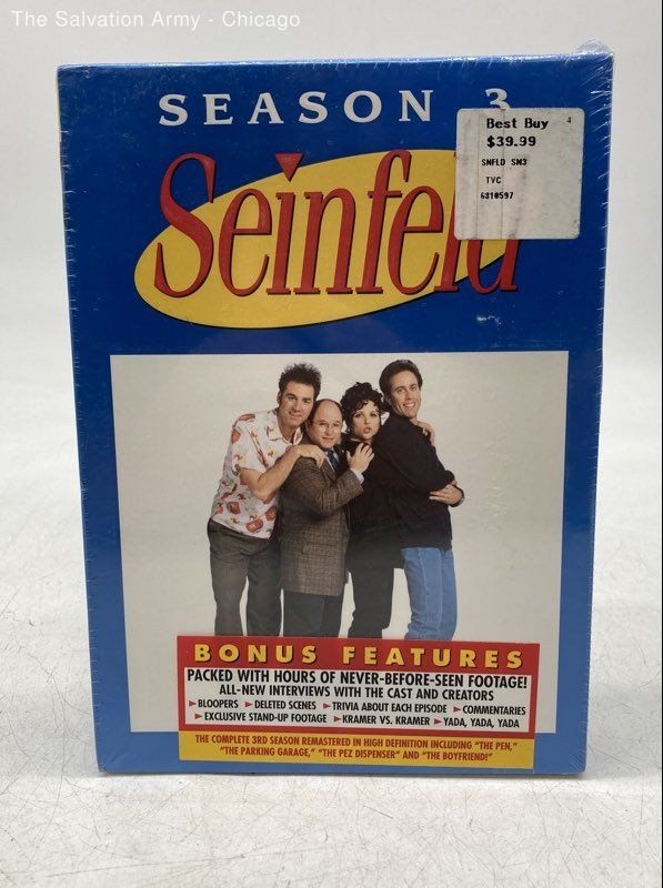 Sony Pictures Seinfeld Comedy TV Series Season 3 Discs DVD Box Set
