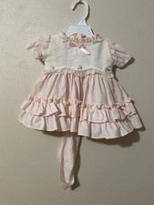 VTG Martha's Miniatures We  re Fussy Pageant Dress Party Shawl Pink 6-9 mo