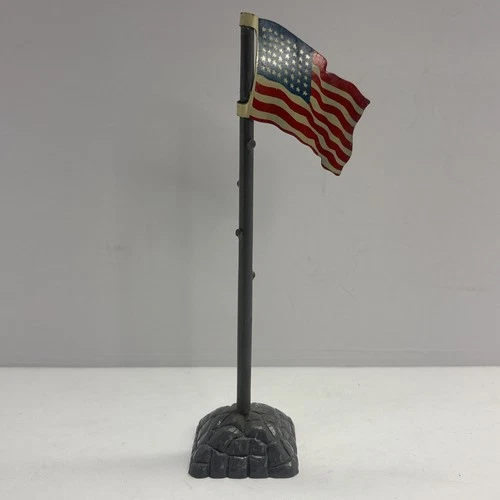 Vintage 1950’s Louis MARX & Co. tin litho 48 star United States flag pole