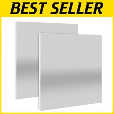 2 Pack 12x12 Aluminum Sheet Plate, 1/4" Thick, 6061 T6 Metal