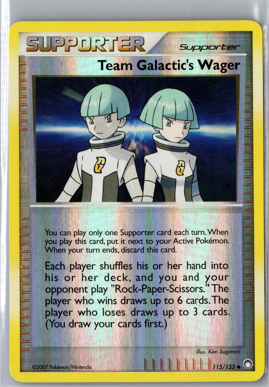 Team Galactic's Wager 115/123 Uncommon Mysterious Treasures Pokemon Near Mint