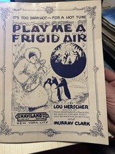 O 1932 Oddball Eskimo Noten PLAY ME A FRIGID AIR von Herscher