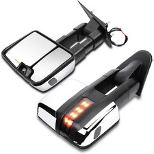 for Chevy Silverado for GMC Sierra 1500 2500 3500 Tow Mirrors Power Heated