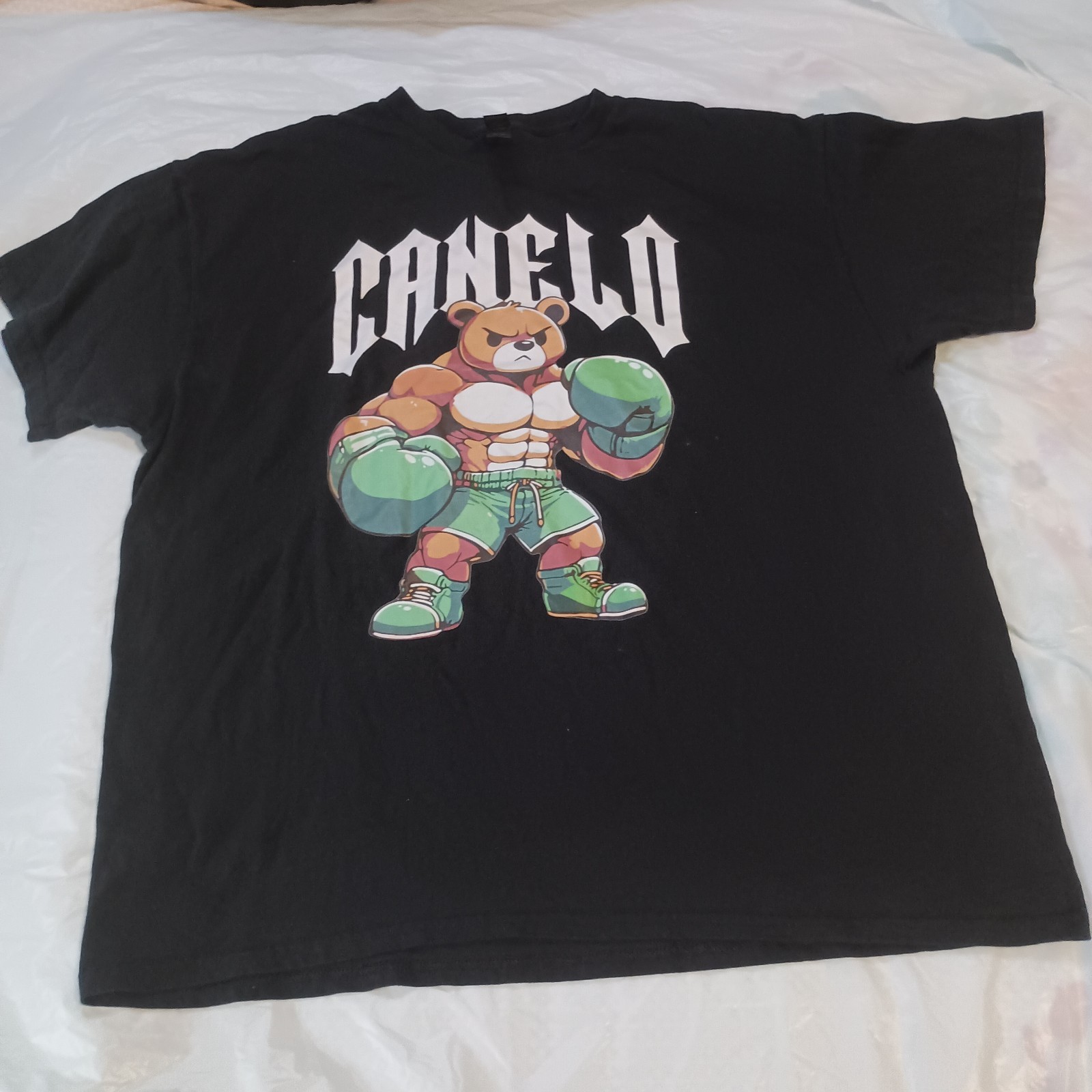 ALTRA T shirt Canelo Alvarez Fighting Bear Oso Boxe design grafico taglia XL
