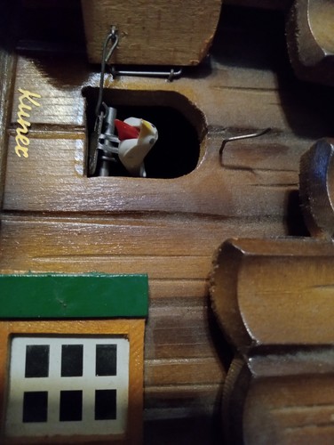Vintage Kuner Cuckoo Clock Germany Musical Dancing Chalet – For Parts No Weights - Picture 4 of 12