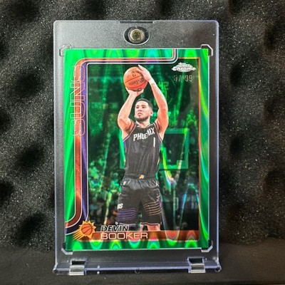 2026 Topps Chrome Update - Devin Booker Phoenix Suns #26 Green RayWave 57/99