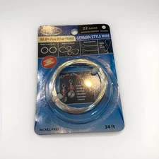 The Bead Buddy 99.9% Pure Silver Plated German Style Wire 22 Gauge 34ft. New