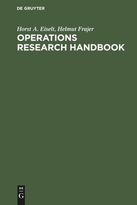 Operations research handbook by Eiselt, Horst A. [Hardcover]
