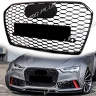 For Audi A6 S6 RS6 Style 2016 2017 2018 front bumper Honeycomb Grill Grille