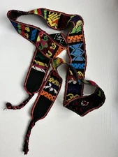 Woven Boho Waist Tie Sash Belt 59 Inches Long Ethnic Hippie