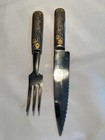 Vintage Stainless Set of Knife & Fork In Case. Inoxidable Ind. Argentina — photo 1