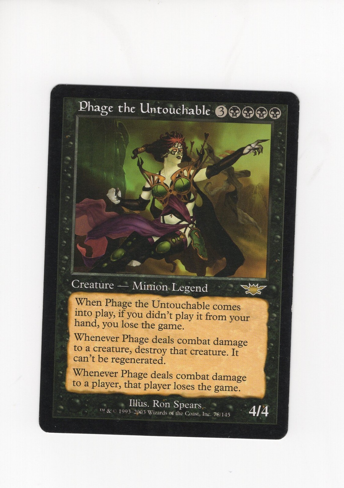 Phage the Untouchable Legions LP surface MTG Magic the Gathering
