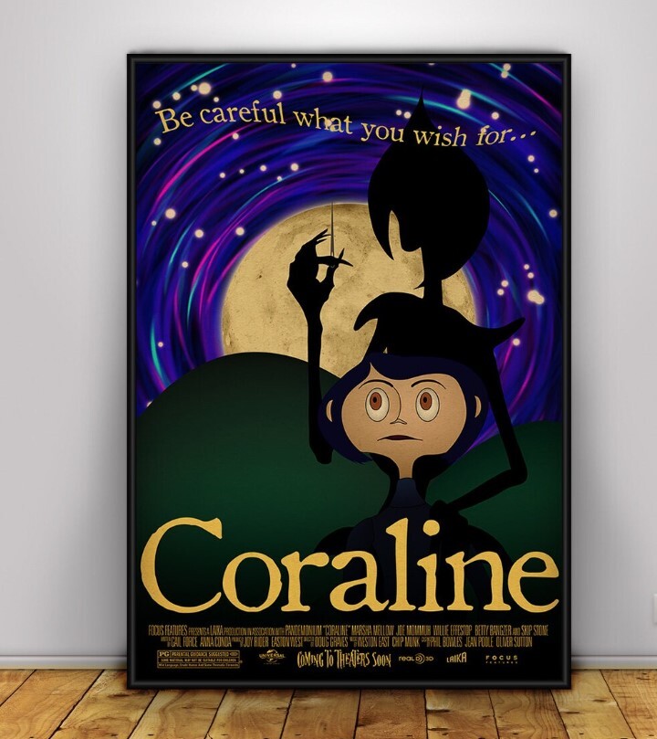 Coraline Poster Wall Art Wall Prints Home Decor Kraft Paper
